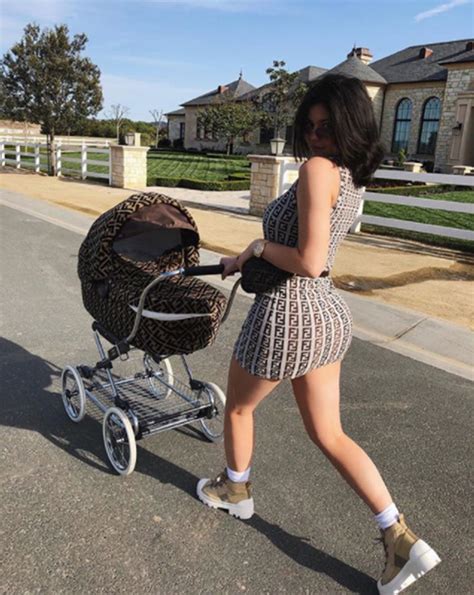 Kylie Jenner Takes Daughter Stormi Out for a Stroll in Fendi Gear